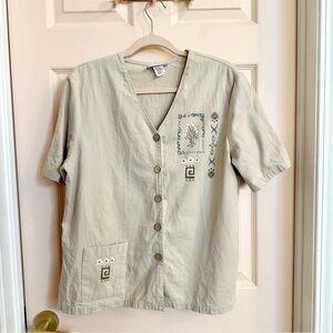 Tan GW Graff button up